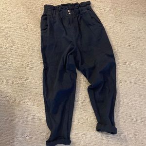 H&M Paperbag Black Jeans